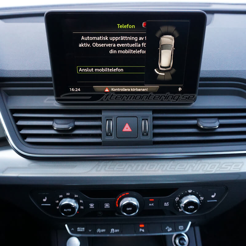 Aktivera bild parkeringssensorer backsensorer Audi A4 A5 Q5